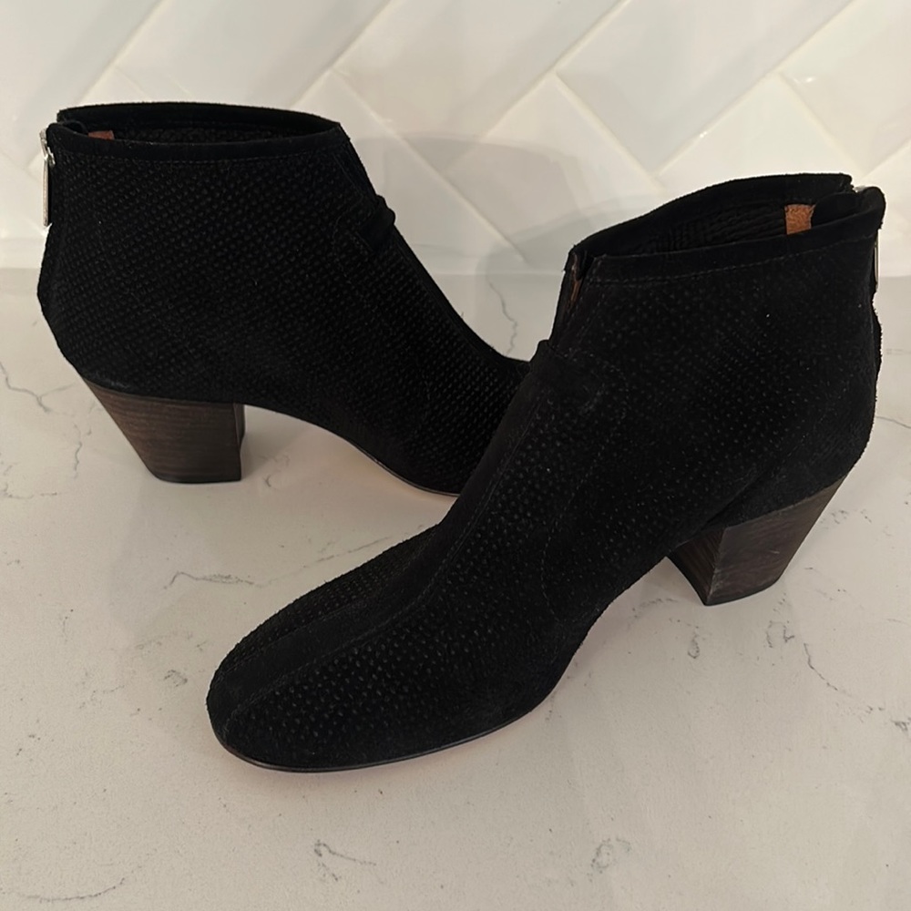 Aquatalia by Marvin K black suede bootie